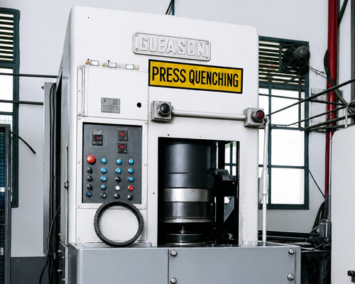 Press quench set-up