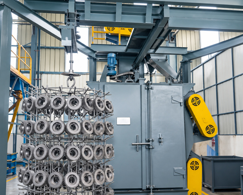 Gear shot-blasting machine