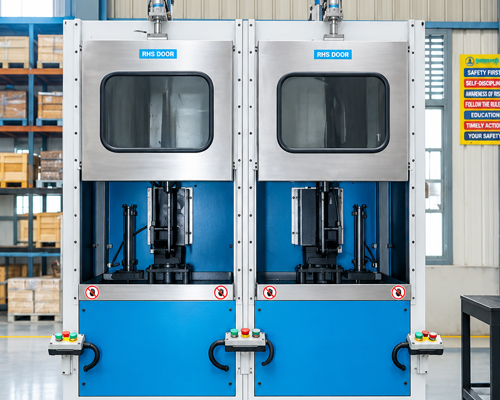 Ring gear teeth cleaning machine